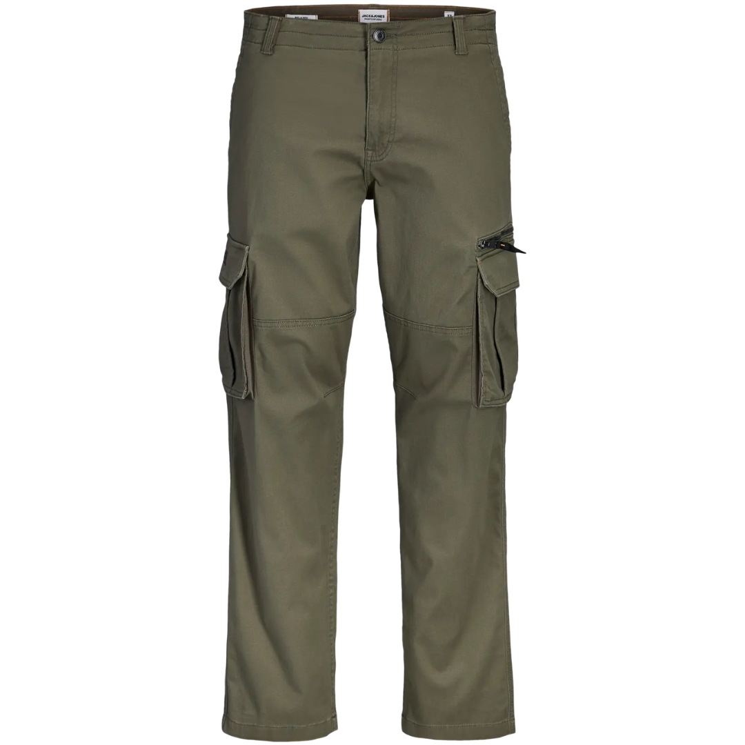 J&J Zelene Muške Pantalone JPSTKANE DOVER ZIP CARGO